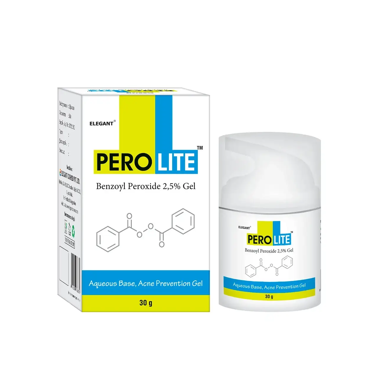 Гель від акне Perolite Gel 2,5% Benzoyl Peroxide, 30 г